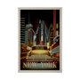 13691 - New York Go USA (XL) by Mercana Studio a Hand Embellished Decograph Framed Art Print under Glass