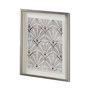 13697 - Deco Patterning I by Victoria Barnes a Hand Embellished Textured Framed Art Print Matted under Glass