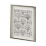 13698 - Deco Patterning II by Victoria Barnes Hand Embellished Textured Framed Art Print Matted under Glass