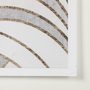 13698 - Deco Patterning II by Victoria Barnes Hand Embellished Textured Framed Art Print Matted under Glass