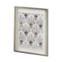 13699 - Deco Patterning III by Victoria Barnes Hand Embellished Textured Framed Art Print Matted under Glass