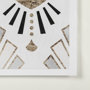 13699 - Deco Patterning III by Victoria Barnes Hand Embellished Textured Framed Art Print Matted under Glass