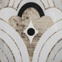 13700 - Deco Patterning IV by Victoria Barnes Hand Embellished Textured Framed Art Print Matted under Glass