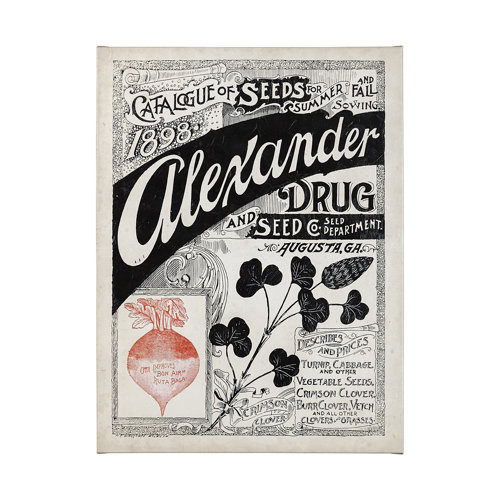 101899-S - Antique Seed Packet XIV by Mercana Studio a Hand Embellished Textured Canvas