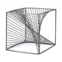 68535 - Rochon 8L x 8W Gray Metal Decorative Cube