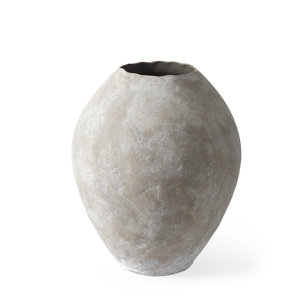 Gobi 19.75L x 20H Small Tan Ceramic Oval Vase
