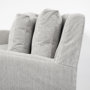68722 - Denly II 92.5W Frost Gray Slipcover Three Seater Sofa 