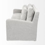 68722 - Denly II 92.5W Frost Gray Slipcover Three Seater Sofa 
