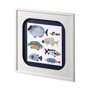 13710 - Patterned Fish I by Victoria Barnes a Hand Embellished Textured Framed Art Print Matted under Glass