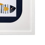 13711 - Patterned Fish II by Victoria Barnes a Hand Embellished Textured Framed Art Print Matted under Glass