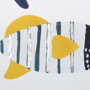 13711 - Patterned Fish II by Victoria Barnes a Hand Embellished Textured Framed Art Print Matted under Glass