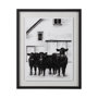 13721 - Standing Around I by Ethan Harper a Hand Embellished Textured Framed Photo Art Print Matted under Gl