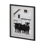 13721 - Standing Around I by Ethan Harper a Hand Embellished Textured Framed Photo Art Print Matted under Gl