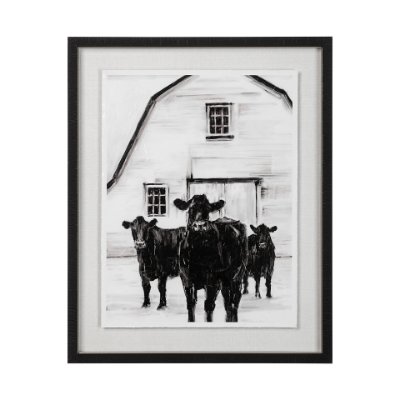 13722 - Standing Around II by Ethan Harper a Hand Embellished Textured Framed Photo Art Print Matted under G