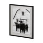 13722 - Standing Around II by Ethan Harper a Hand Embellished Textured Framed Photo Art Print Matted under G