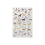 101902-S - Dog Alphabet by Melissa Wang a Hand Embellished Textured Canvas