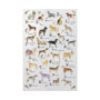 101902-L - Dog Alphabet by Melissa Wang a Hand Embellished Textured Canvas
