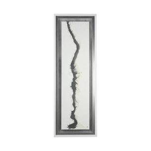 White and Silver River by Studio M a Framed Art Print Matted under Glass