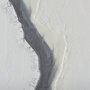 13751 - White and Silver River by Studio M a Framed Art Print Matted under Glass