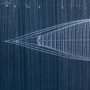 13725 - Canoe Blueprint  by Dayna a Hand Embellished Textured Framed Art Print Matted under Glass