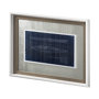13726 - Kayak Blueprint  by Dayna a Hand Embellished Textured Framed Art Print Matted under Glass