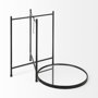 69339 - Samantha (Small) Black Mirror Top  Accent Table