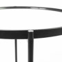 69339 - Samantha (Small) Black Mirror Top  Accent Table
