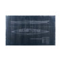 101904-L - Kayak Blueprint (50 x 30) by Fiona H a Hand Embellished Textured Canvas