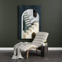 68768 - Pierre Beige Fabric Upholstered Armless Chaise Lounge Chair