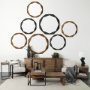 68805 - Bastian (Large) 9L x 8W Black Metal Abstract Object