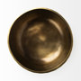 69074 - Karmel 12L x 12W Gold Hammered Aluminum Bowl