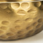 69074 - Karmel 12L x 12W Gold Hammered Aluminum Bowl