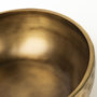 69074 - Karmel 12L x 12W Gold Hammered Aluminum Bowl