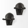 69077 - Tauro IV (Set of 2) Black Cast Aluminum Raging Bull Wall Decor