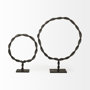 69079 - Rizwan (Small) Black Aluminum Braided Circular Object