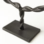 69080 - Rizwan (Large) Black Aluminum Braided Circular Object