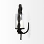 69081 - Rizwan 12.0L x 14.0W x 4.5H Black Aluminum Braided Circular Candle Holder