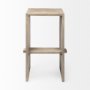 69190 - Aida 30" Seat Height Light Gray Wood Bar Stool