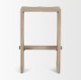 69192 - Aida 26" Seat Height Light Gray Wood Counter Stool