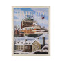 13587 - Quebec City Go Canada (L) by Mercana Studio a Hand Embellished Decograph Framed Art Print