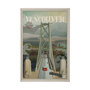 13609 - Vancouver Go Canada (XL) by Mercana Studio a Hand Embellished Decograph Framed Art Print under Glass