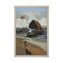 13611 - Oregon Go USA (XL) by Mercana Studio a Hand Embellished Decograph Framed Art Print under Glass