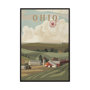 13707 - Ohio Go USA (SM) by Mercana Studio a Hand Embellished Decograph Framed Art Print