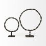 69080 - Rizwan (Large) Black Aluminum Braided Circular Object