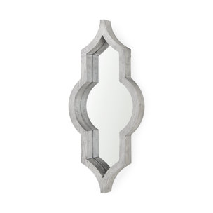 Tamanar 15.0 x 3.0 x 34.1  Gray Wood Frame Wall Mirror