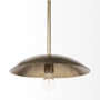 68774 - Garnet 13L x 13W Gold Hammered Metal Pendant Light