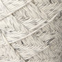 69449 - Esfera 17.7L x 15.7W x 15.7H Beige Chevron Woven Round Pouf