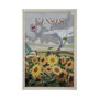 13798 - Kansas Go USA (XL) by Mercana Studio a Hand Embellished Decograph Framed Art Print under Glass