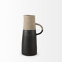 31062 - Garand Medium 15H Two-Toned Black/Natural Ceramic Jug
