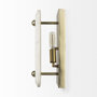 68772 - Stein 5L x 6W Gold W/ White Marble Shade Wall Sconce